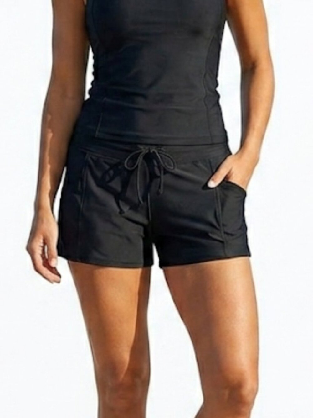 Go Gossip Black Swim Shorts Beach Surf Paddle Womens Size S NWT